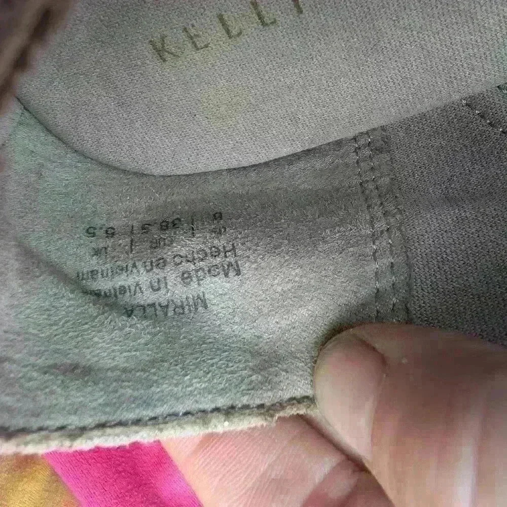 Kelly and Katie tan and silver glitter loafers size 8 - Picture 6 of 6